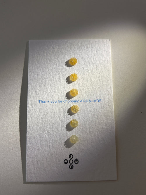 990足銀彈力翡翠花花戒指（隨機出貨）